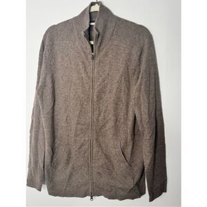 Autumn Cashmere pure cashmere zip up sweater size medium